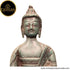 Tamas Brass Handcrafted Buddha Blessing with Sacred Kalash & Draped in Shawl Religious  Statue / Idol with Antique Finish (Brown) (Pack of 1)